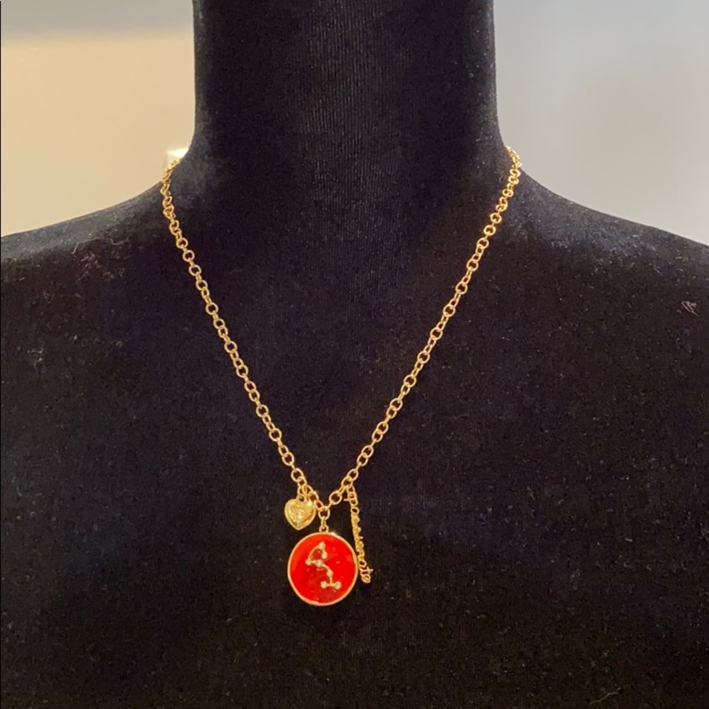Sagittarius necklace w/heart & word passionate!